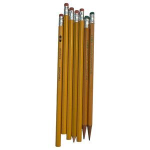 Vintage Eberhard Faber Castell American Pencils No. 2 and 2.5 4 unused 3 used